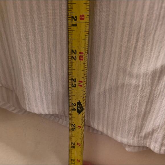 Vtg 90s Floral Embroidered Womens Pastel Striped Button Up Shirt Size S Koret - Picture 8 of 9